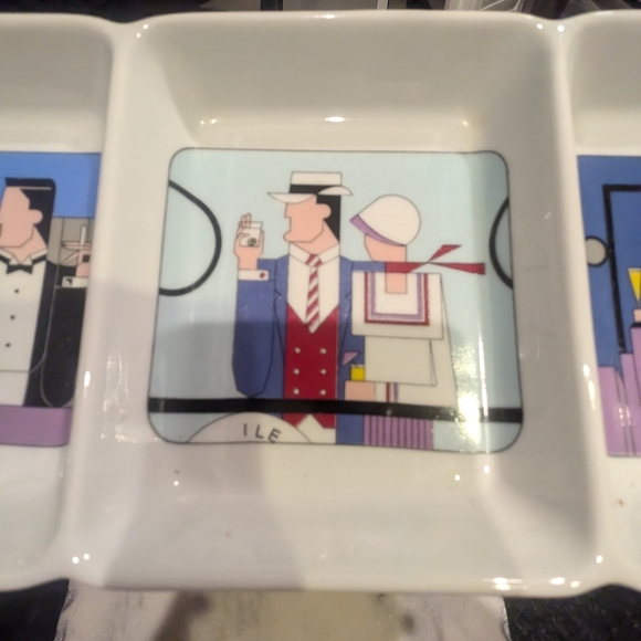 PHILIPPE DESHOULIERES Art Deco Dish/Tray - Picture 6 of 10